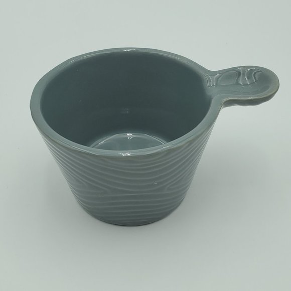 Temp-tations Woodland 6 Oz Petite Serving Bowls Temptations Gray Handled Ramekin - Picture 4 of 8